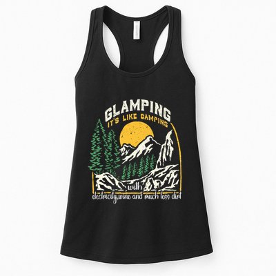 Glamping Definition Glamper Its Like Camping Spark Campers Womens Tank Top