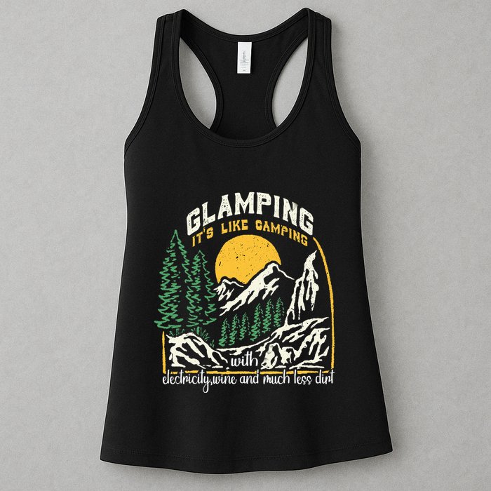 Glamping Definition Glamper Its Like Camping Spark Campers Womens Tank Top
