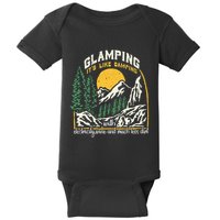 Glamping Definition Glamper Its Like Camping Spark Campers Baby Bodysuit