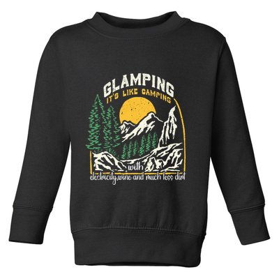 Glamping Definition Glamper Its Like Camping Spark Campers Toddler Sweatshirt