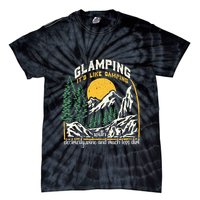 Glamping Definition Glamper Its Like Camping Spark Campers Tie-Dye T-Shirt