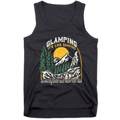 Glamping Definition Glamper Its Like Camping Spark Campers Tank Top