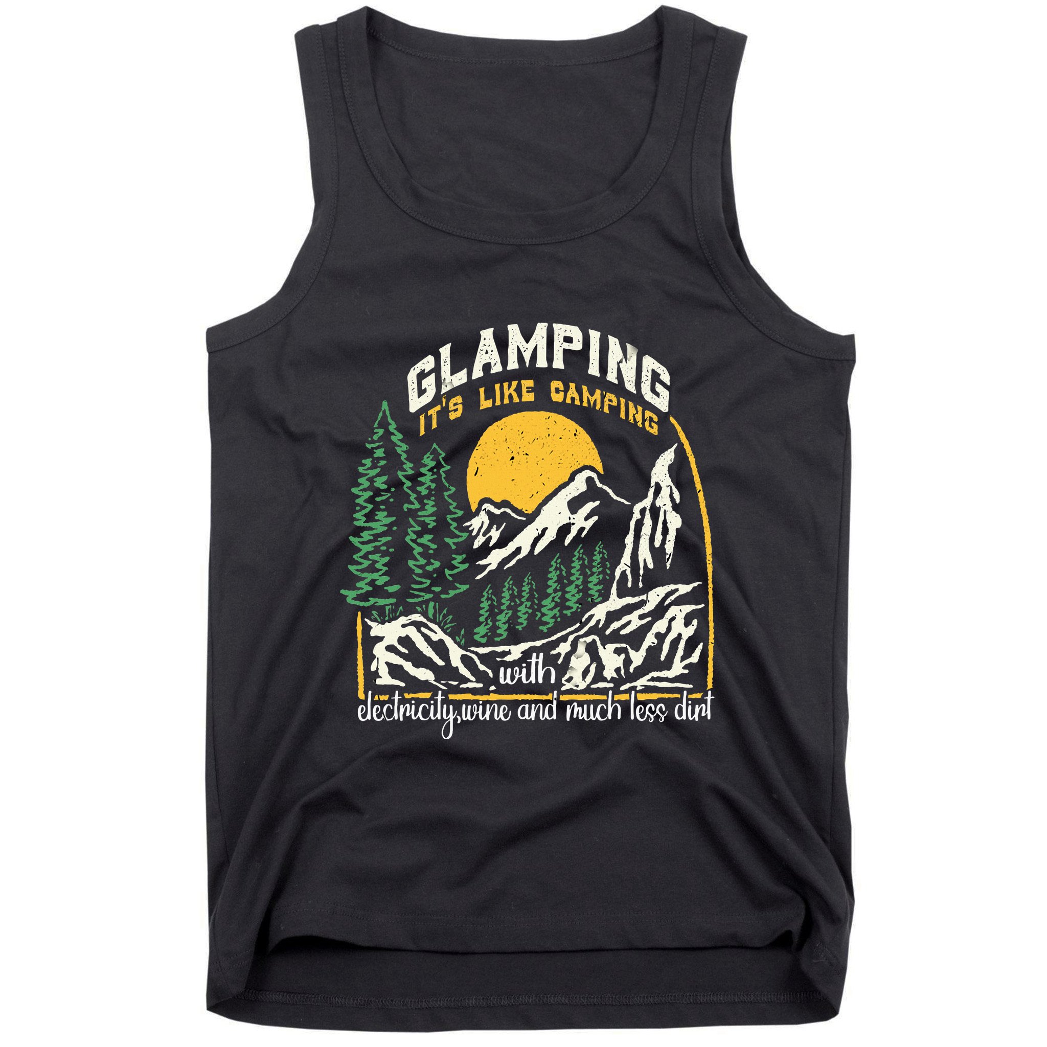 Glamping Definition Glamper Its Like Camping Spark Campers Tank Top