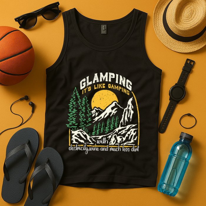 Glamping Definition Glamper Its Like Camping Spark Campers Tank Top