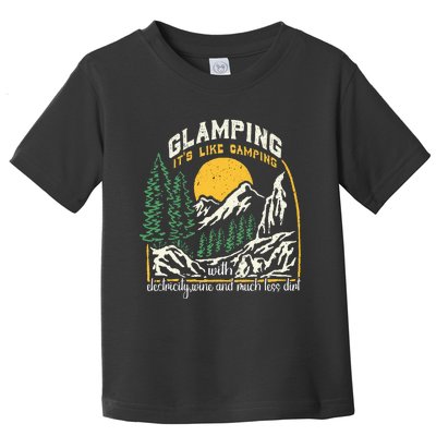 Glamping Definition Glamper Its Like Camping Spark Campers Toddler T-Shirt