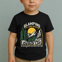 Glamping Definition Glamper Its Like Camping Spark Campers Toddler T-Shirt
