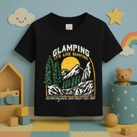 Glamping Definition Glamper Its Like Camping Spark Campers Toddler T-Shirt