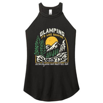Glamping Definition Glamper Its Like Camping Spark Campers Women's Perfect Tri Rocker Tank