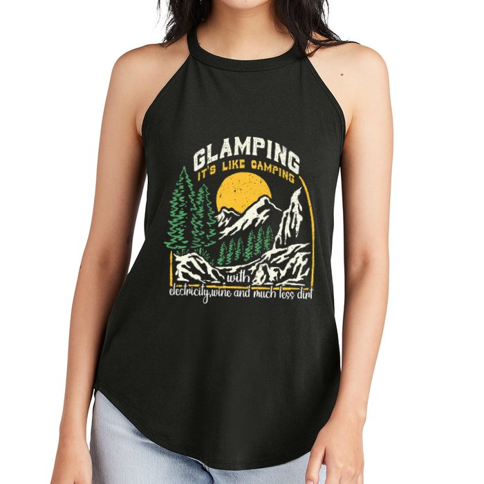 Glamping Definition Glamper Its Like Camping Spark Campers Women's Perfect Tri Rocker Tank