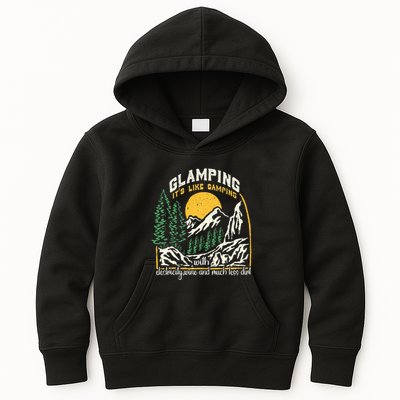 Glamping Definition Glamper Its Like Camping Spark Campers Kids Hoodie