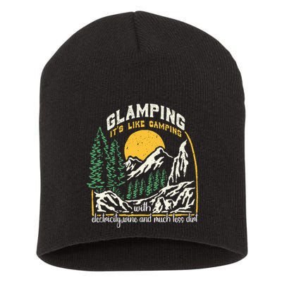 Glamping Definition Glamper Its Like Camping Spark Campers Short Acrylic Beanie