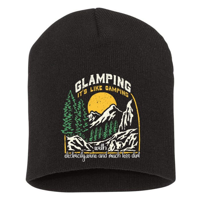 Glamping Definition Glamper Its Like Camping Spark Campers Short Acrylic Beanie