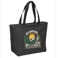 Glamping Definition Glamper Its Like Camping Spark Campers Zip Tote Bag