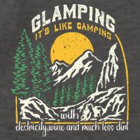 Glamping Definition Glamper Its Like Camping Spark Campers Vector Backpack
