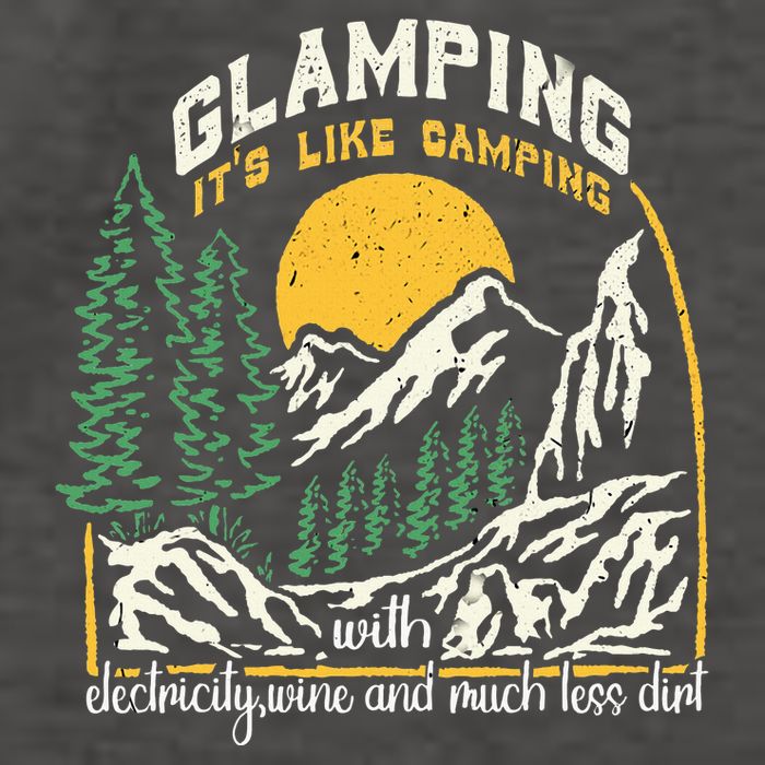 Glamping Definition Glamper Its Like Camping Spark Campers Vector Backpack
