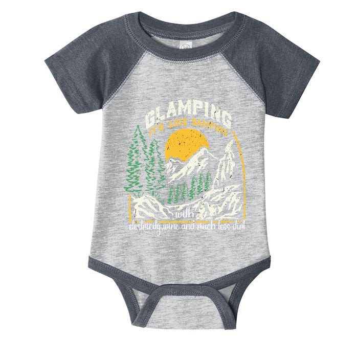 Glamping Definition Glamper Its Like Camping Spark Campers Infant Baby Jersey Bodysuit