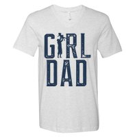 Girl Dad Gifts Dad Daughter V-Neck T-Shirt