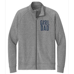 Girl Dad Gifts Dad Daughter Stretch Full-Zip Cadet Jacket