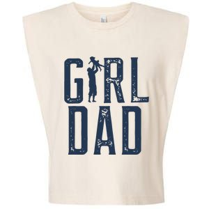 Girl Dad Gifts Dad Daughter Garment-Dyed Women's Muscle Tee