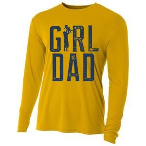 Girl Dad Gifts Dad Daughter Cooling Performance Long Sleeve Crew