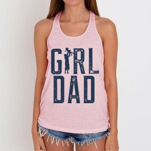 Girl Dad Gifts Dad Daughter Women's Knotted Racerback Tank