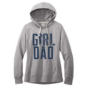 Girl Dad Gifts Dad Daughter Women's Fleece Hoodie