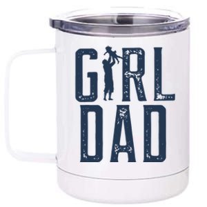 Girl Dad Gifts Dad Daughter 12 oz Stainless Steel Tumbler Cup