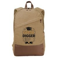 Goal Digger Graduation Checklist Design Cotton Canvas Backpack