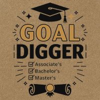 Goal Digger Graduation Checklist Design Cotton Canvas Backpack