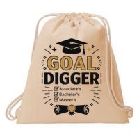 Goal Digger Graduation Checklist Design Drawstring Bag