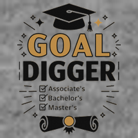 Goal Digger Graduation Checklist Design Tall Sweatshirt