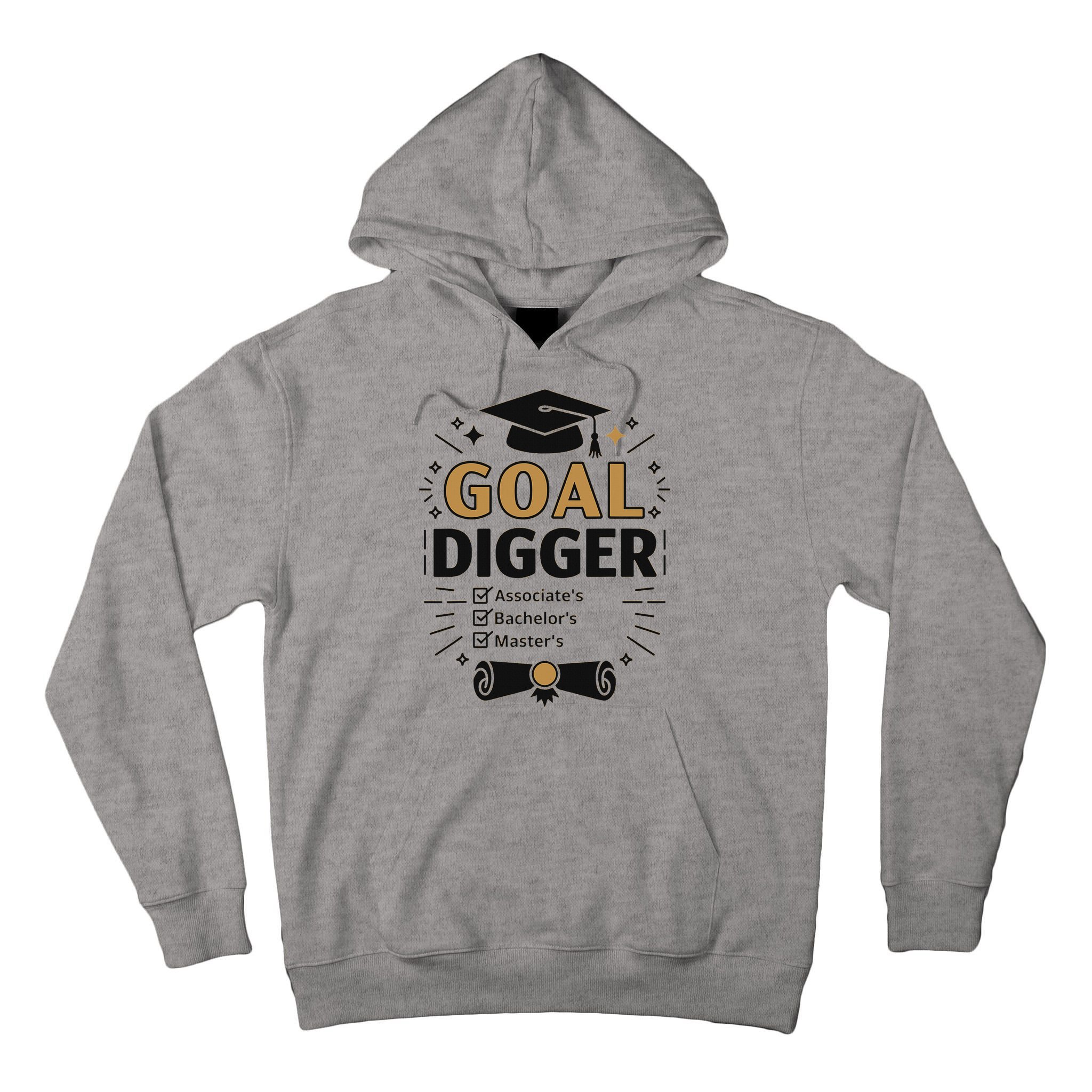 Goal Digger Graduation Checklist Design Tall Hoodie