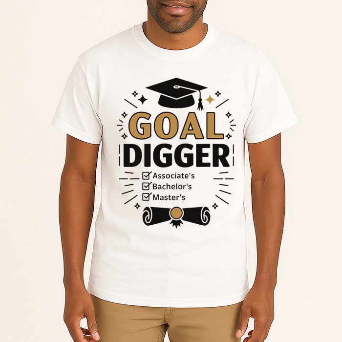 Goal Digger Graduation Checklist Design Tall T-Shirt