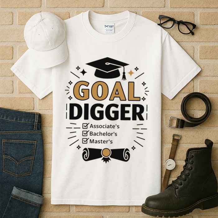 Goal Digger Graduation Checklist Design Tall T-Shirt