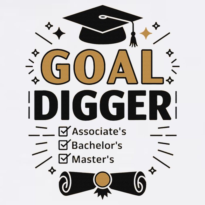 Goal Digger Graduation Checklist Design Tall T-Shirt