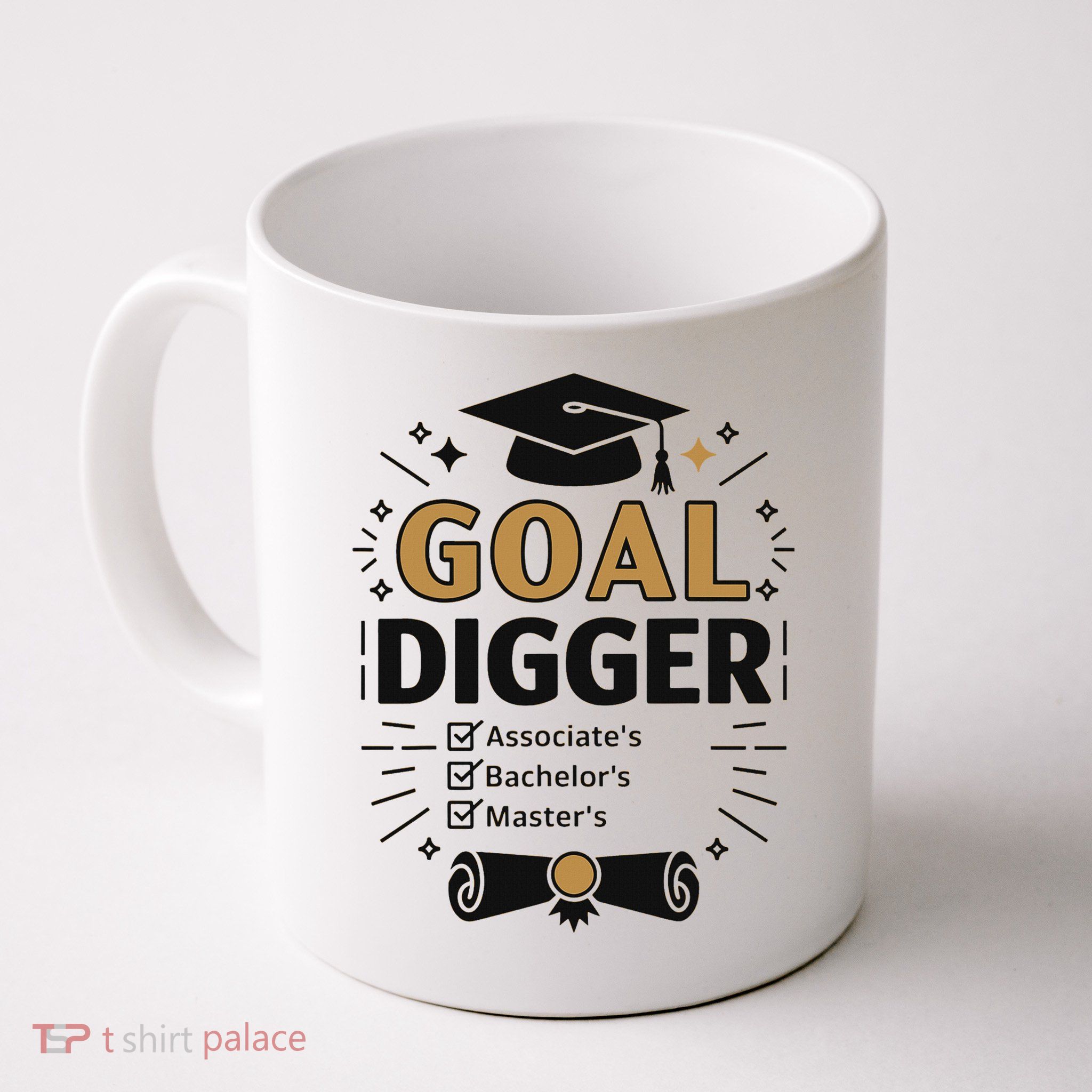 Goal Digger Graduation Checklist Design Mug