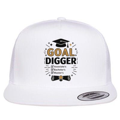Goal Digger Graduation Checklist Design Flatbill Hat