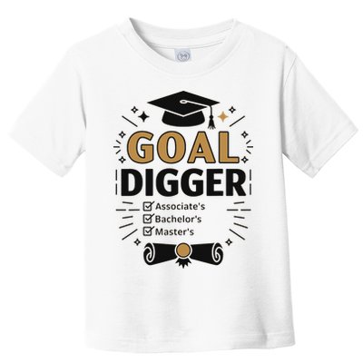 Goal Digger Graduation Checklist Design Toddler T-Shirt