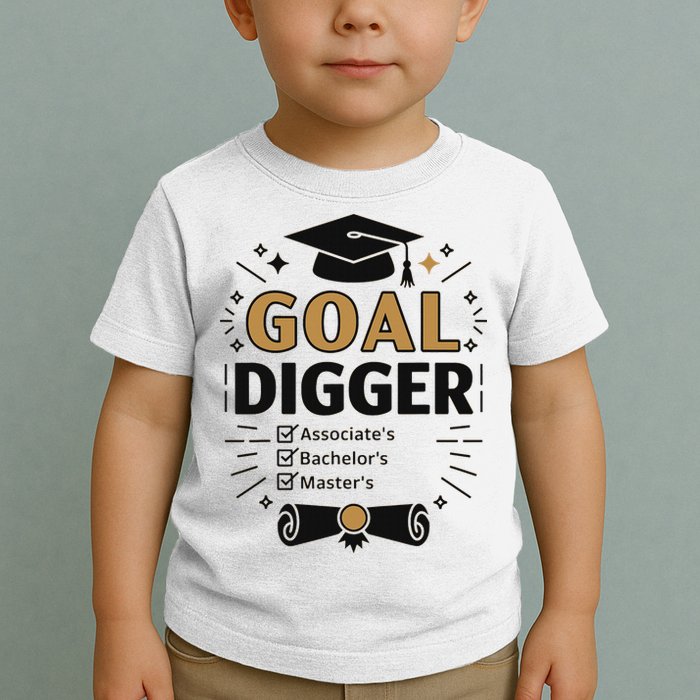 Goal Digger Graduation Checklist Design Toddler T-Shirt