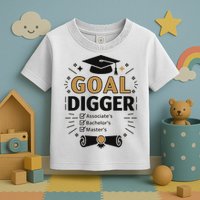 Goal Digger Graduation Checklist Design Toddler T-Shirt