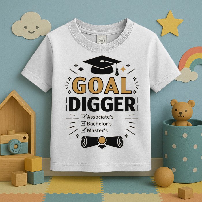 Goal Digger Graduation Checklist Design Toddler T-Shirt