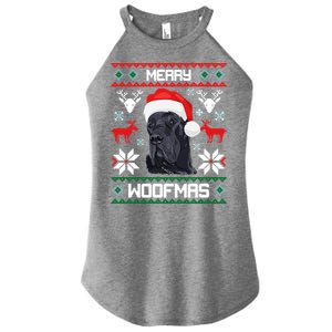 Great Dane Gift For Merry Christmas Woofmas Clothes Gift Women's Perfect Tri Rocker Tank