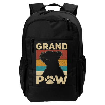 Grandpaw Dog Grandpa Funny Dog Lover Grandfather Pitbull Backpack