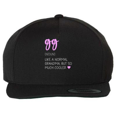 Gg Definition Wool Snapback Cap