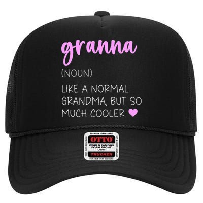 Granna Definition High Crown Mesh Back Trucker Hat