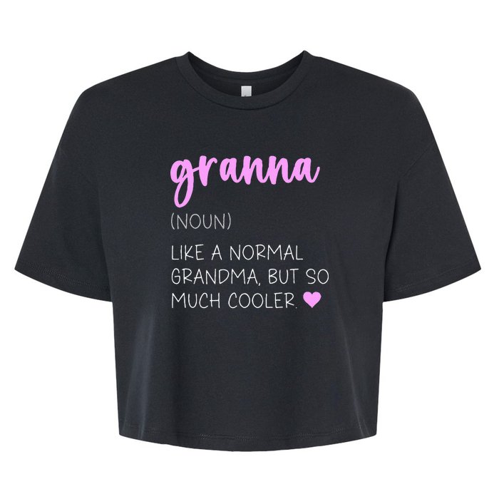 Granna Definition Bella+Canvas Jersey Crop Tee