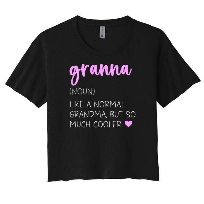 Granna Definition Women's Crop Top Tee