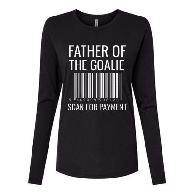 Goalie Dad Hockey Dad Hockey Goalie Womens Cotton Relaxed Long Sleeve T-Shirt