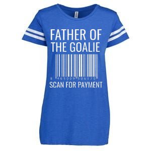 Goalie Dad Hockey Dad Hockey Goalie Enza Ladies Jersey Football T-Shirt