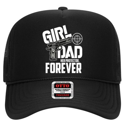 Girl Dad Her Protector Forever Funny Father Of Girl S Trucker Hat